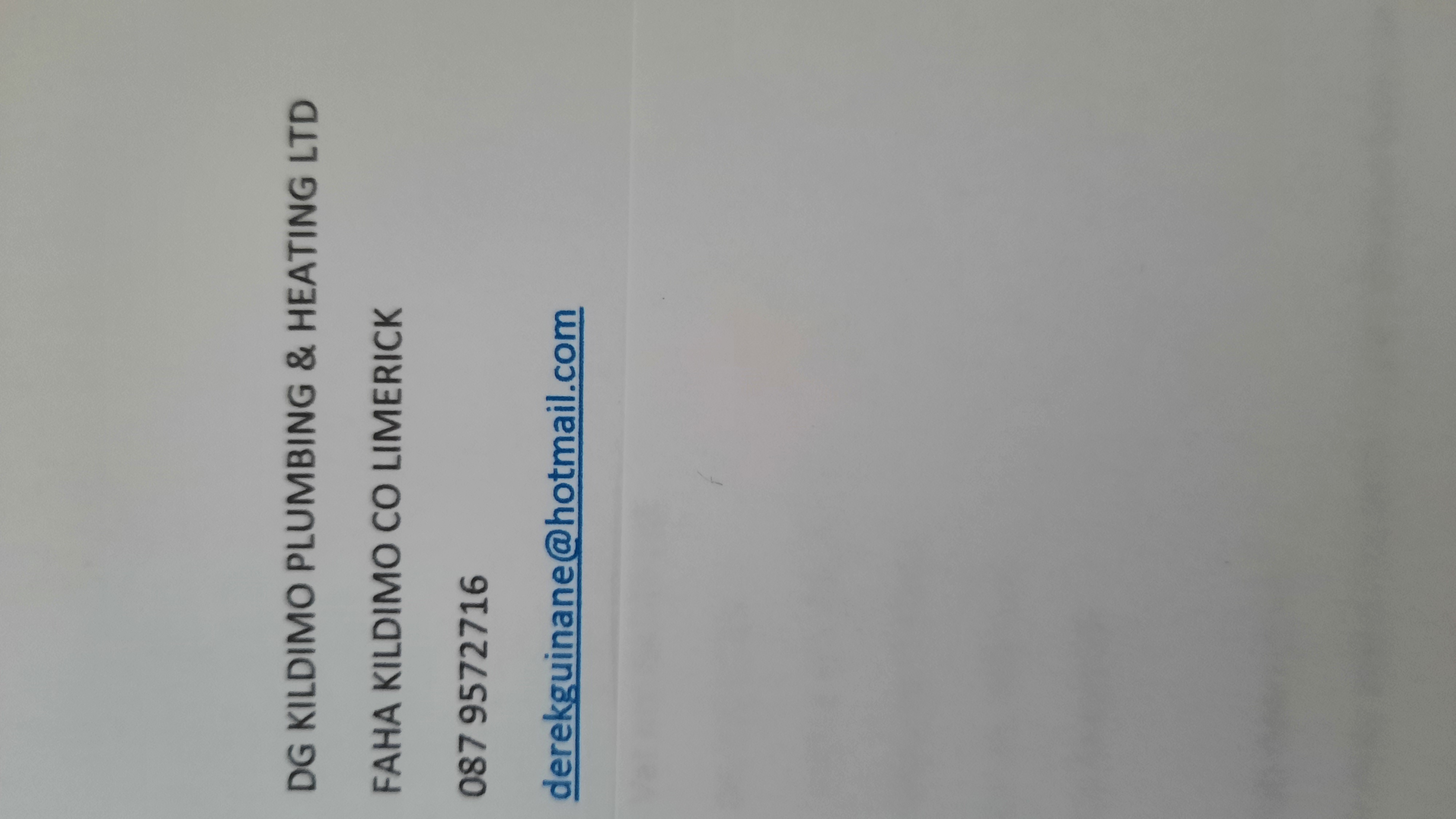 Dg kildimo plumbing and heating ltd