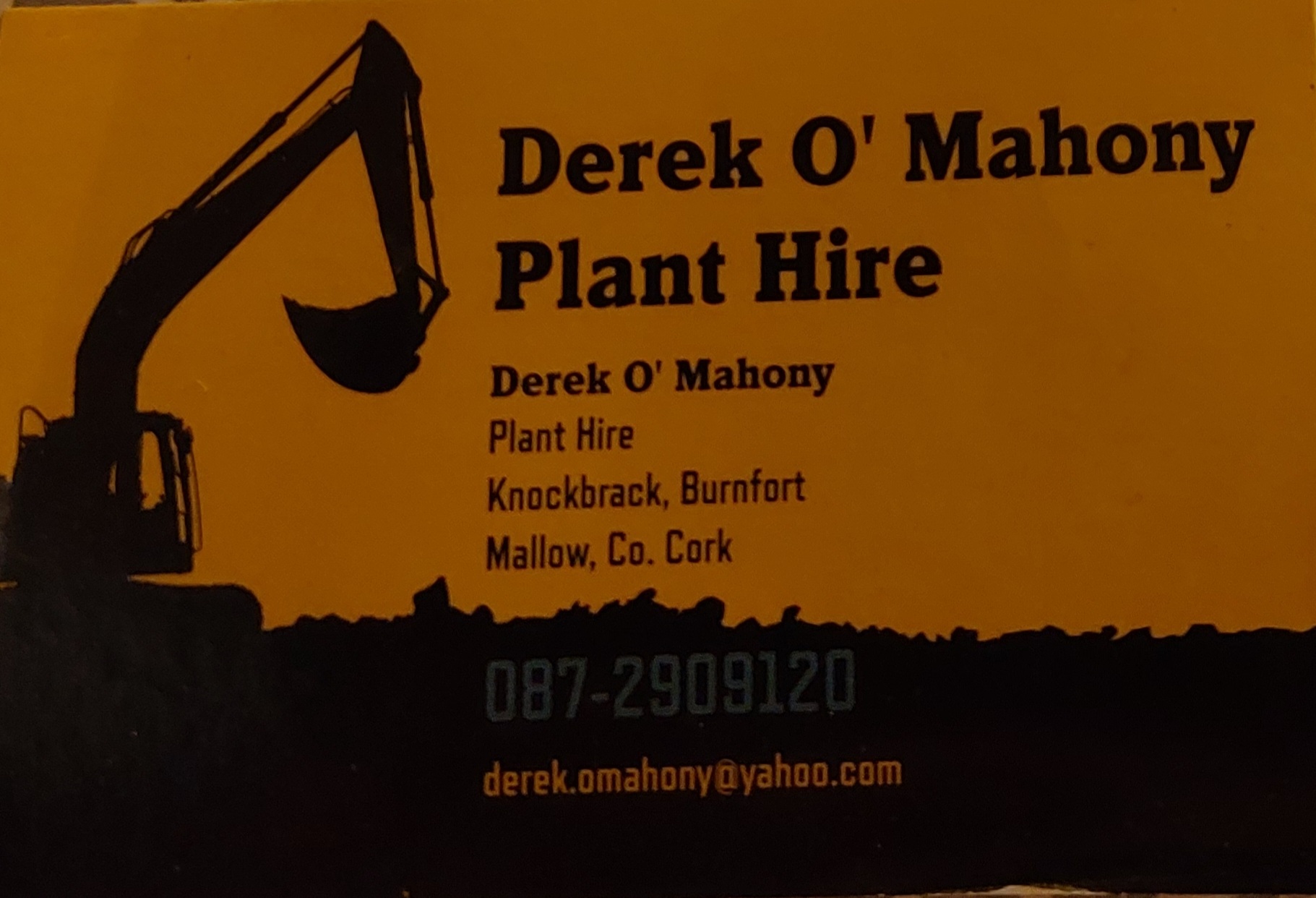 Derek O Mahony Plant Hire